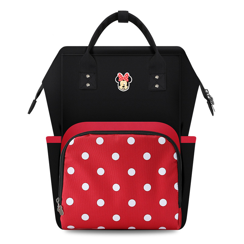 PAÑALERA MOCHILA MINNIE MOUSE NEGRA